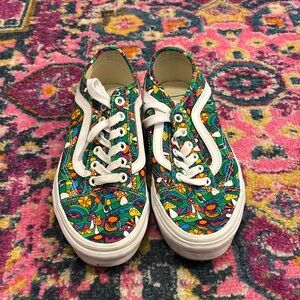 Old Skool Vans with colorful and cute designs